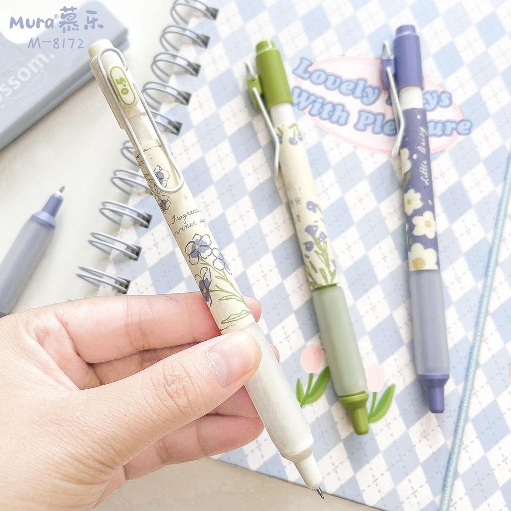 Bút bi nước mura phong cách cổ điển little daisy - mực đen - but004