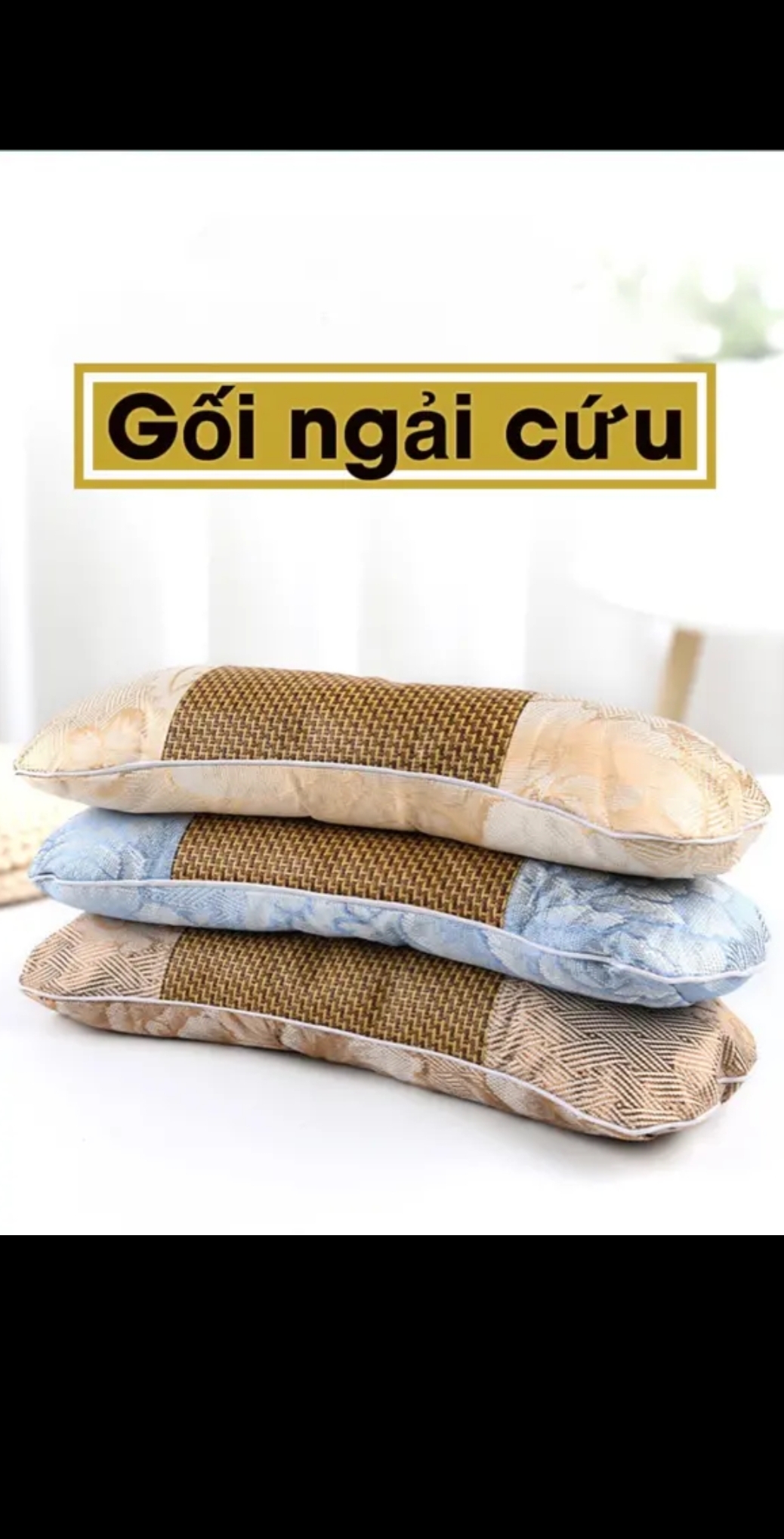 Gối kê cổ ngải cứu