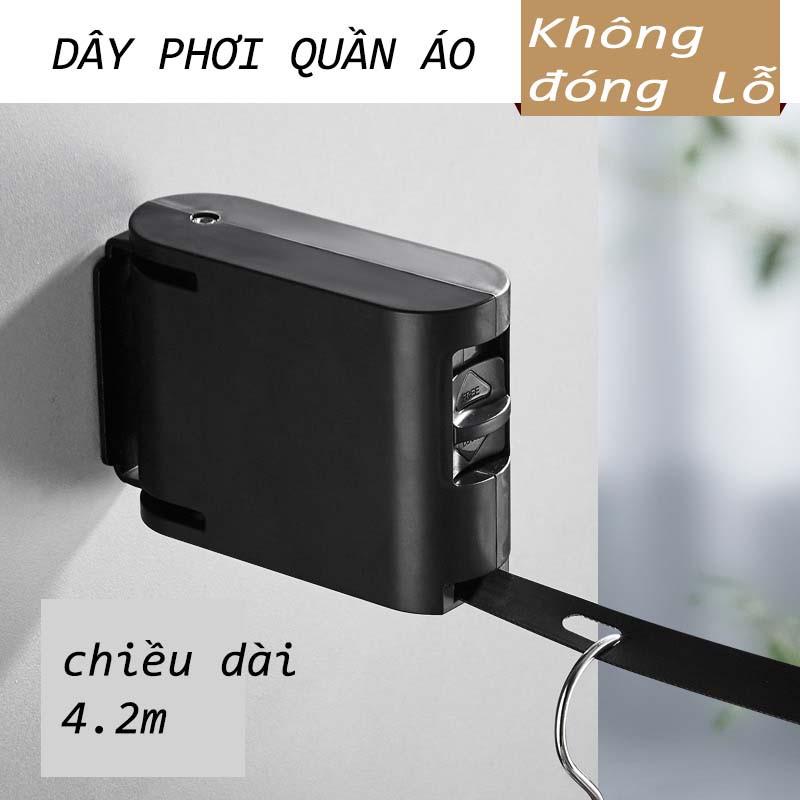 Dây treo quần áo / đen trắng  hai mầu  S-home 04