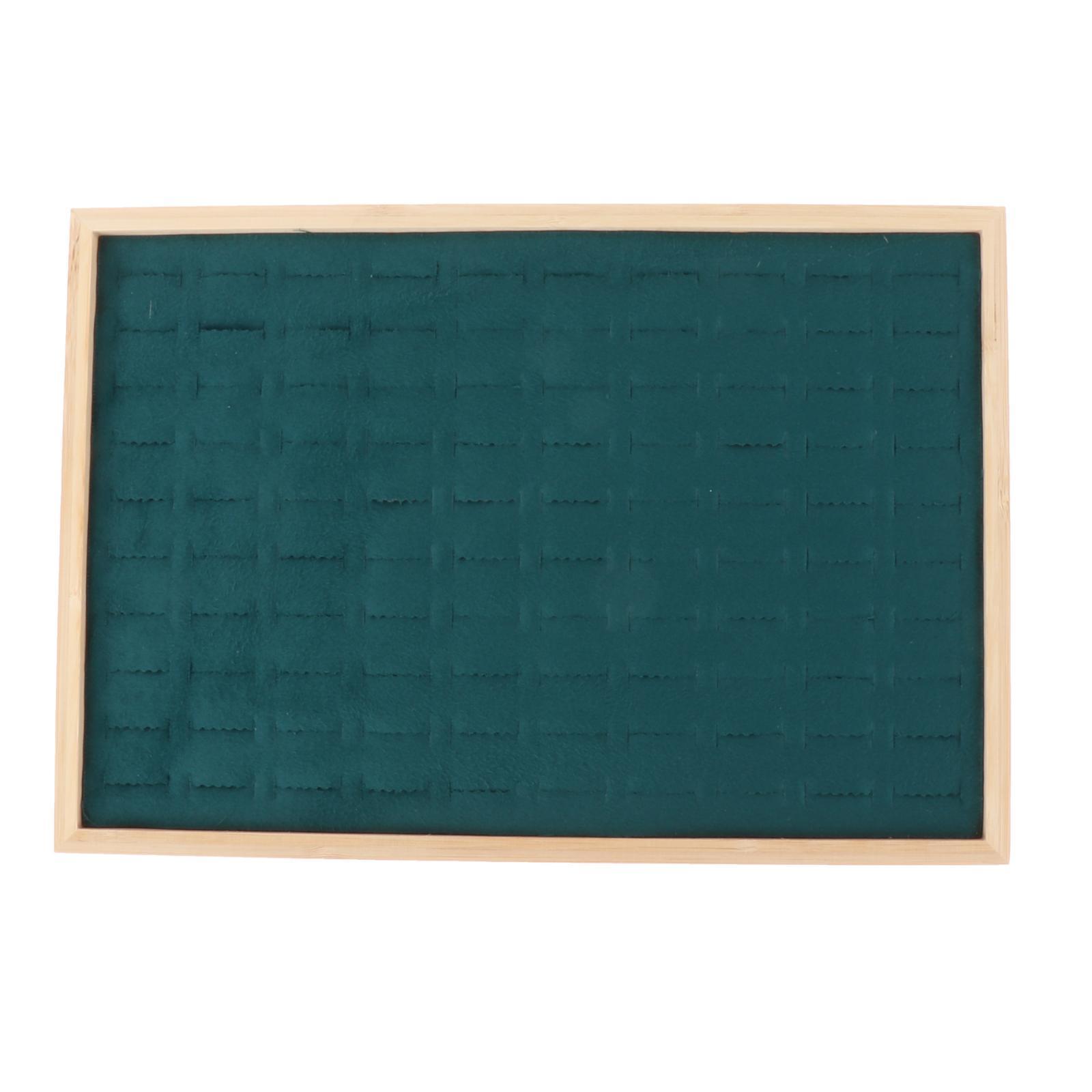 Stackable Jewelry Storage Tray Flannel Wrapped for Bracelet Drawers Closet