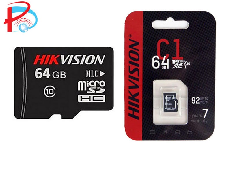 Thẻ Nhớ Camera Hikvision 64Gb Class 10 ( Chuyên dùng cho Camera IP ) - Hàng Chính hãng