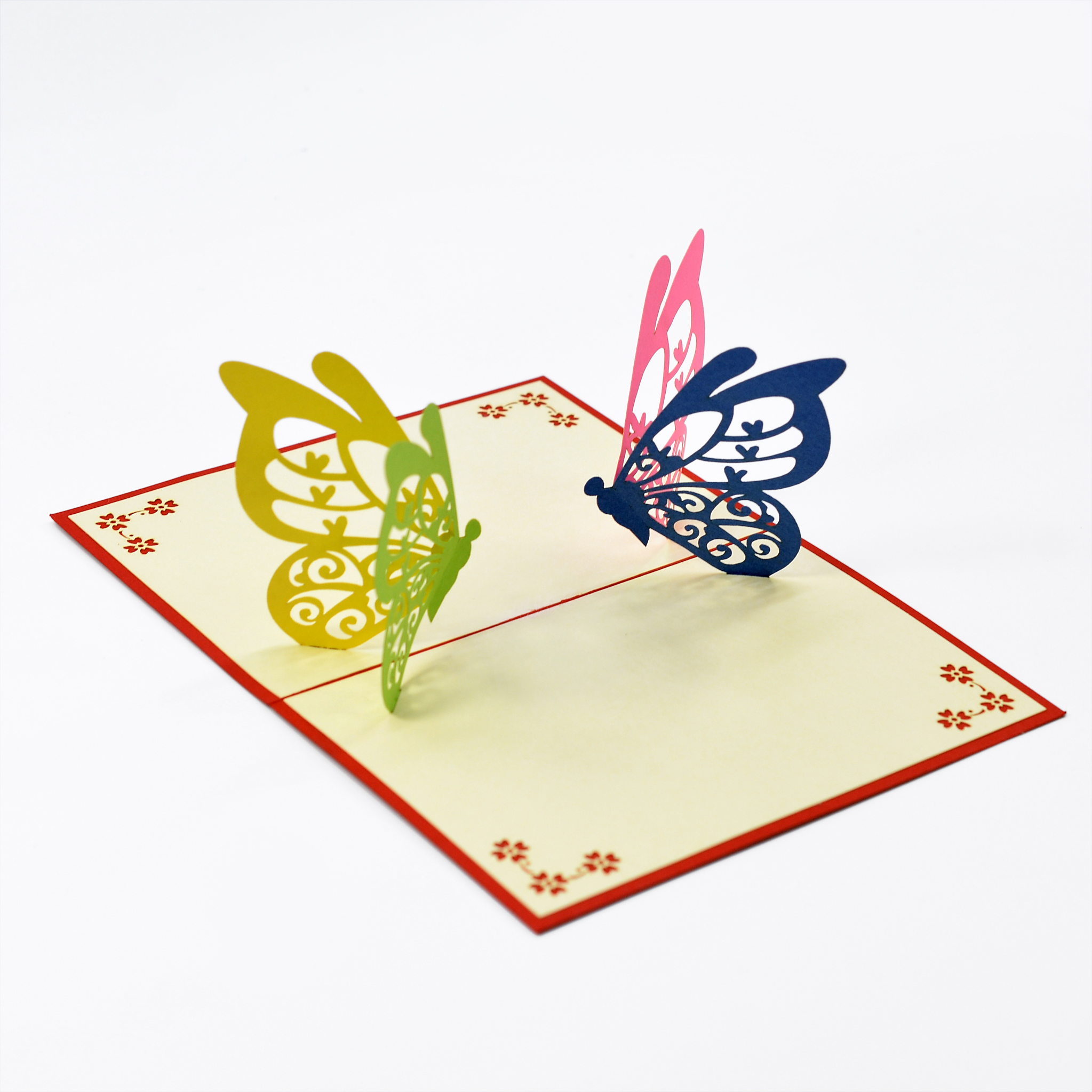 Thiệp nổi Đôi bướm màu sắc size 10x15cm AN025