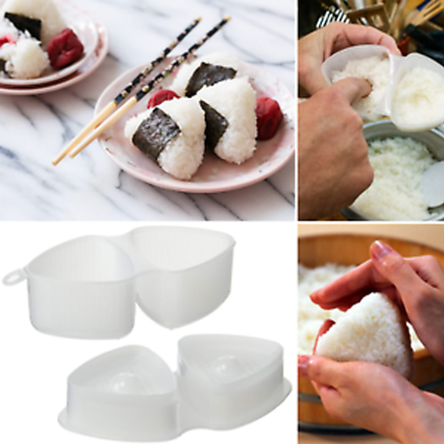 Bộ 3 dụng cụ tạo hình cơm nắm tam giác - Hàng nội địa Nhật