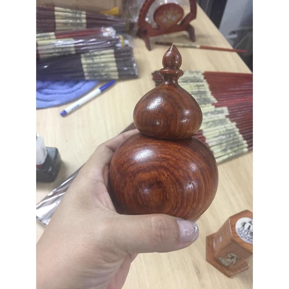 Lọ tăm hồ lô gỗ hương