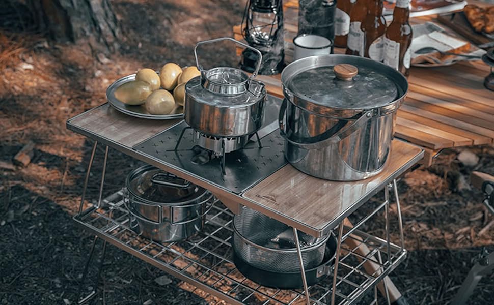 Kệ để đồ dã ngoại Campingmoon CK-2 (kệ đôi)