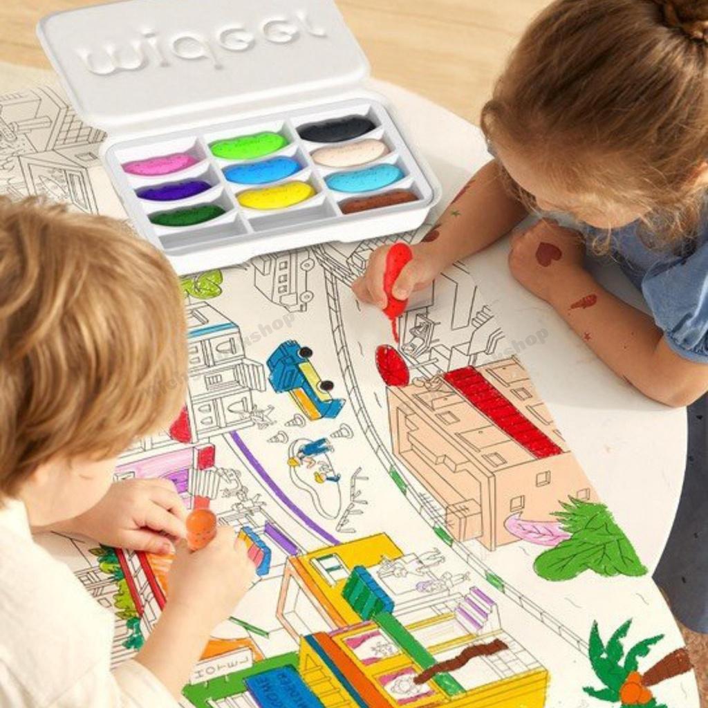 Màu Sáp Lụa Hữu Cơ Quả Đậu - Pease Crayons Mideer Cho Bé Từ 18m+