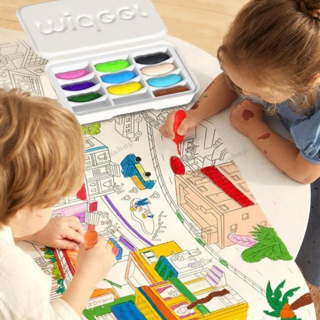 Màu Sáp Lụa Hữu Cơ Quả Đậu - Pease Crayons Mideer Cho Bé Từ 18m