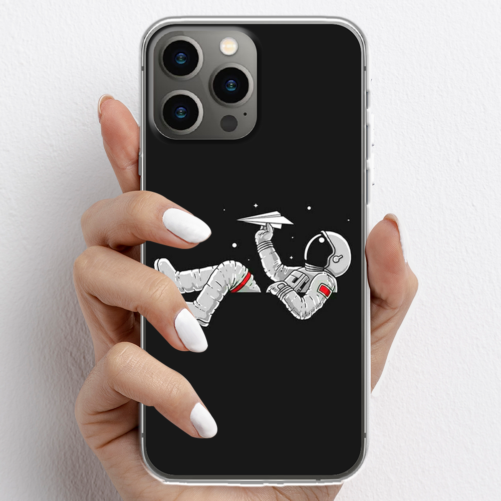 Ốp lưng cho iPhone 13 Pro, iPhone 13 Promax nhựa TPU mẫu Phi hành gia