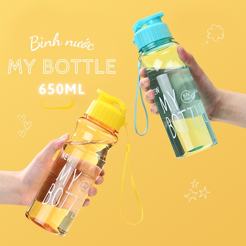 Bình Đựng Nước Học Sinh Bình Nước Văn Phòng MY BOTTLE nhỏ gọn 600ml