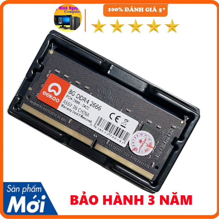 Ram Laptop Eekoo DDR4 4gb, DDR4 8gb bus 2666 - Hàng chính hãng