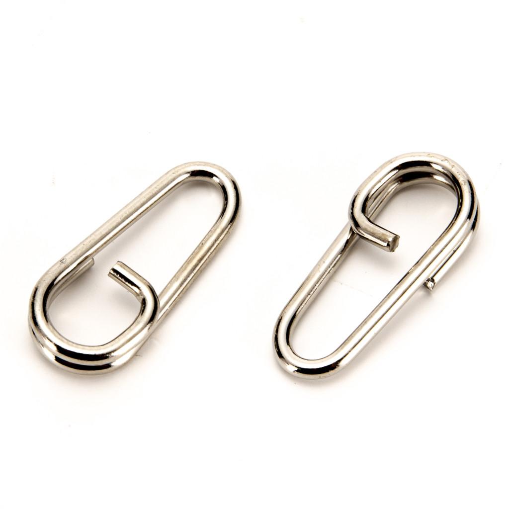 200 lot Oval Split Ring Antirust Snap Swivel Tackle Connector Accessories