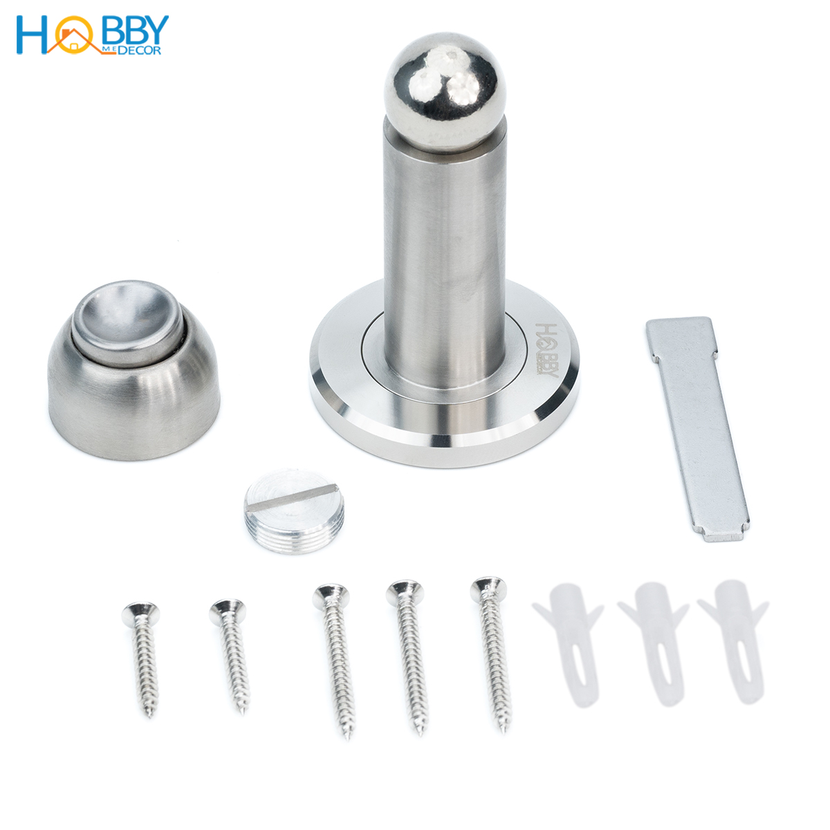 Bộ chặn cửa nam châm inox 304 điều chỉnh cao độ Hobby home decor CC11