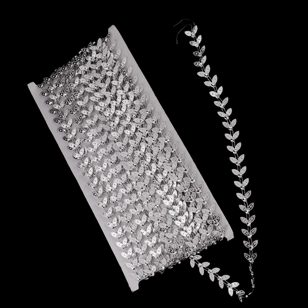 3 Miếng 9.1 Mét Pha Lê Đính Hạt Nơ Viền May Vá Thủ Công Tôn Dáng