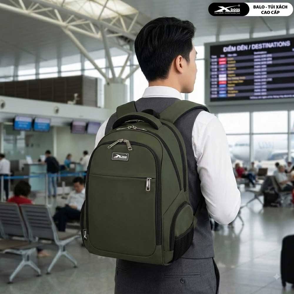 Balo Du Lịch Loại Lớn Cao Cấp Chống Nước Xbags Travel Xb1001 – Dung Tích Lớn, Nhiều Ngăn, Đựng Laptop 17 Inch, Sang Trọng Mạnh Mẽ!