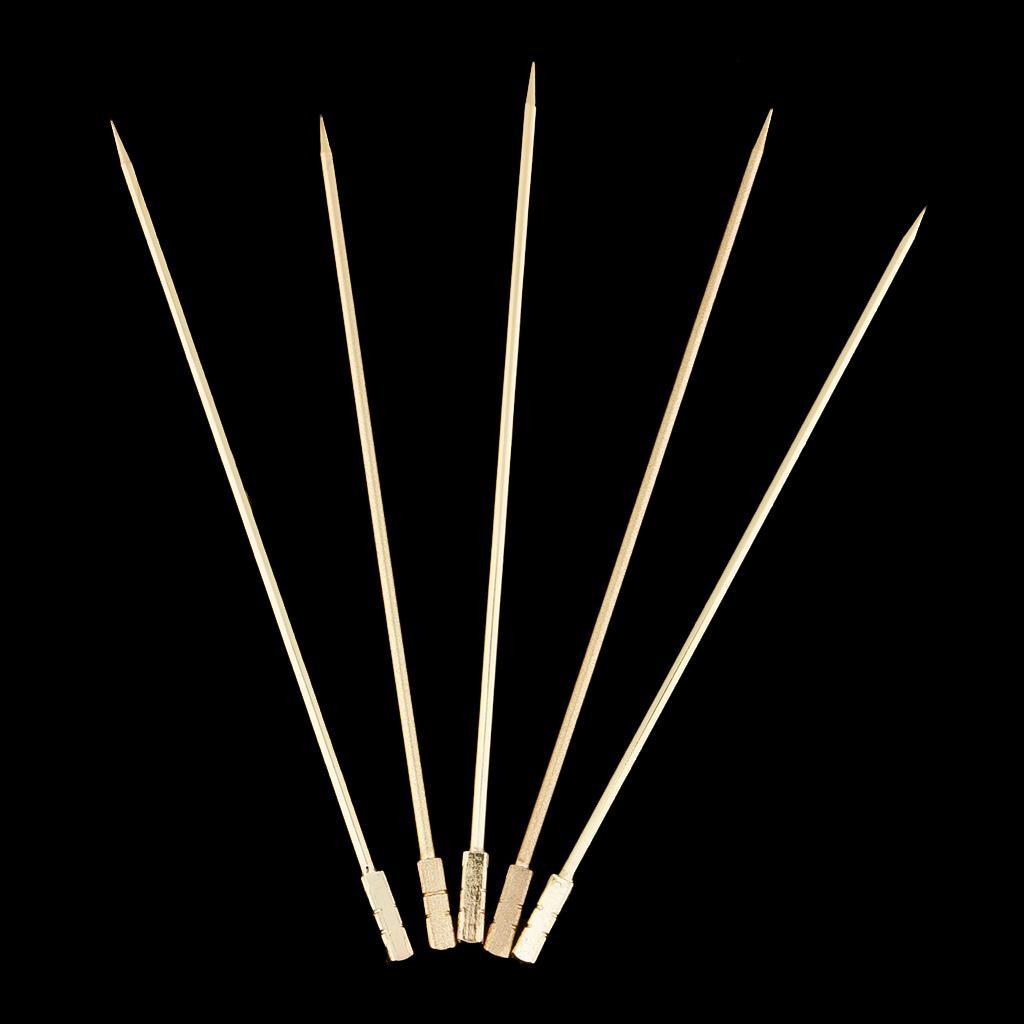 2-4pack 5Pcs/set Stainless steel Cocktail Picks Cocktail Fruit Sticks Bar Tools