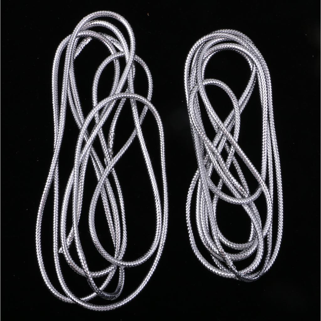 2pcs Holographic Elastic Mylar Cord Flash Fly Tying Material DIY Tool