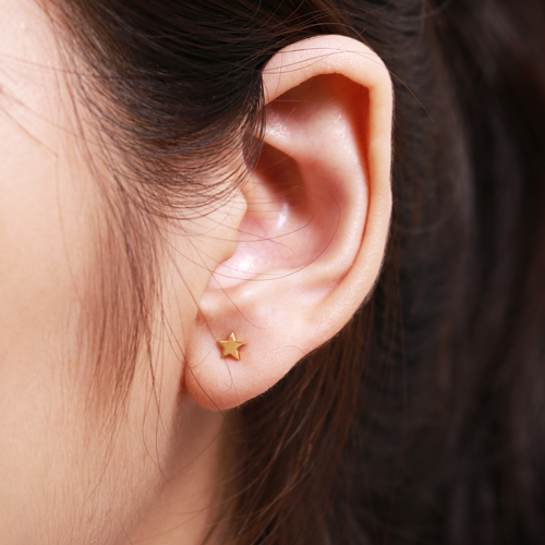 Bông tai bạc nữ mặt trăng ngôi sao đơn giản đẹp Gix Jewel BT13