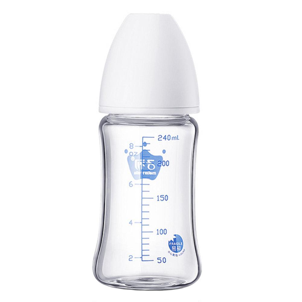 Miệng Rộng Điều Dưỡng Chai Thủy Tinh Ngực Bình Di Động Cho Bé Chai