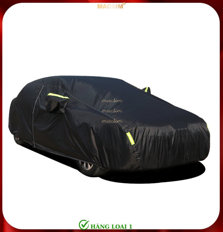 Bạt phủ ô tô thương hiệu MACSIM dành cho Peugeot 5008- màu đen- bạt phủ trong nhà và ngoài trời