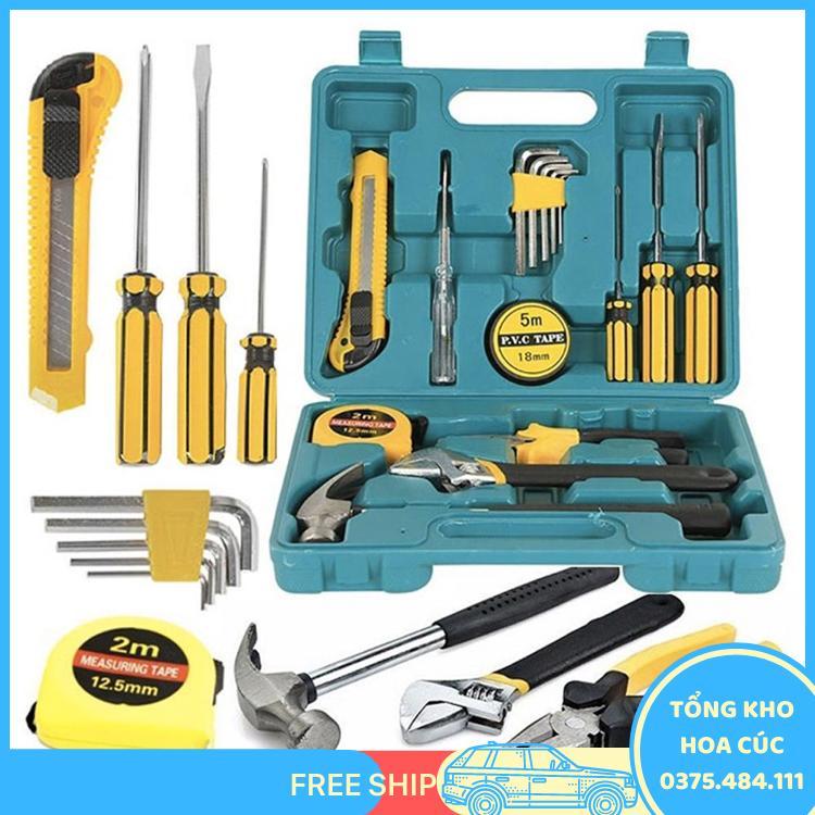 Bộ Dụng Cụ Sữa Chữa Nhà Cửa Đa Năng 16 Món Chất Lượng Cao - Đầy Đủ Chi Tiết - Tặng Kèm Hộp Đựng - Vận Chuyển Miễn Phí Toàn Quốc