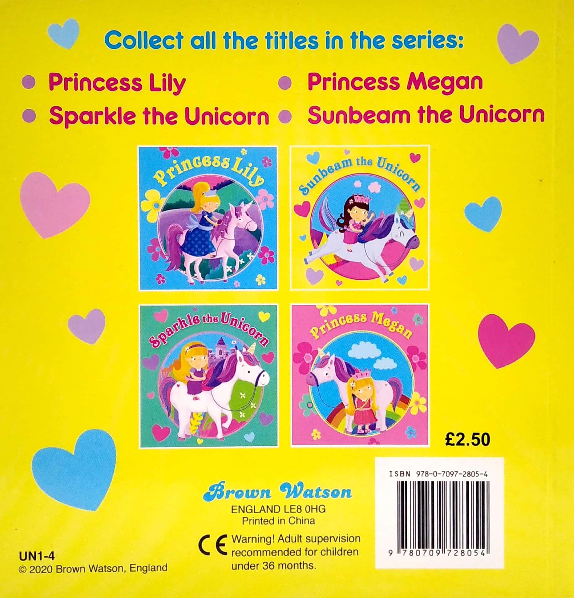 Unicorn And Princess Board: Sunbeam The Unicorn
