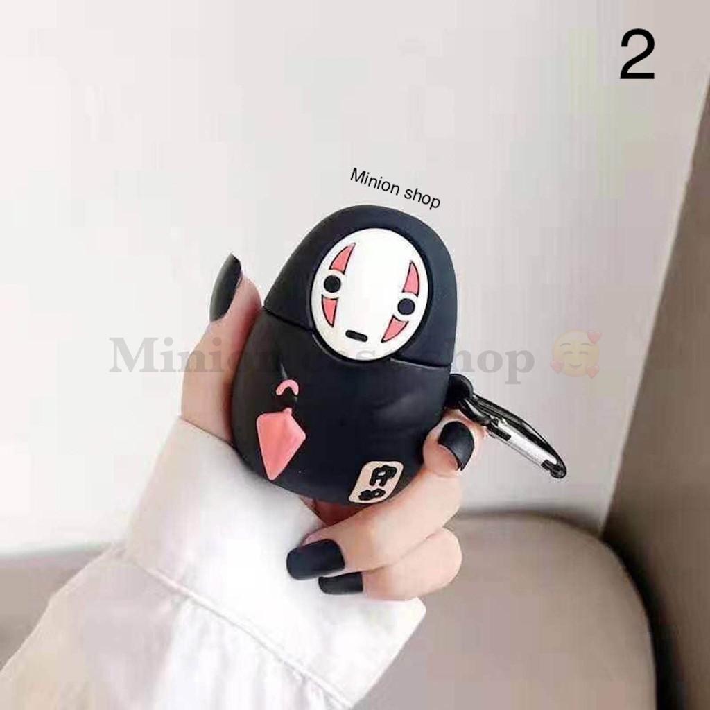 Bao Case Ốp dành cho  airpod 1 và 2, tai nghe bluetooth i11,i12, i100, i9s... silicon 3D vô diện cầm ô cao cấp