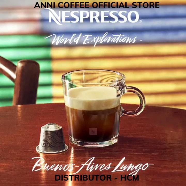 Cà Phê Viên Nén NESPRESSO Chính Hãng Dòng Lungo, Gồm 5 Hương Vị, New Date 2023, Hộp 10 Viên, NPP Anni Store