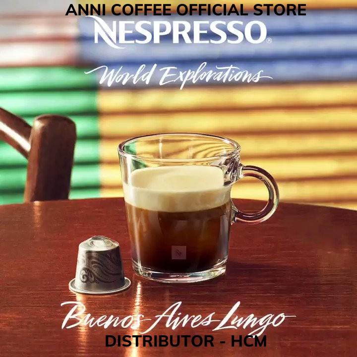 Cà Phê Viên Nén NESPRESSO Chính Hãng Dòng Lungo, Gồm 5 Hương Vị, New Date 2021, Hộp 10 Viên, NPP Anni Store