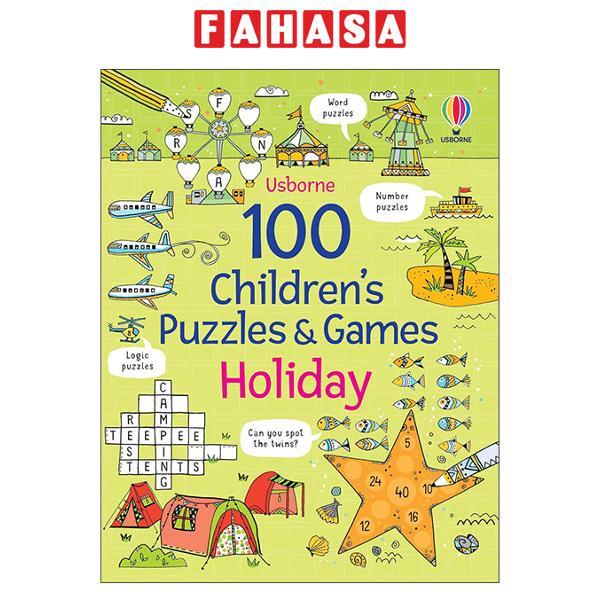 Sách ngoại văn: 100 Children's Puzzles And Games - Holiday