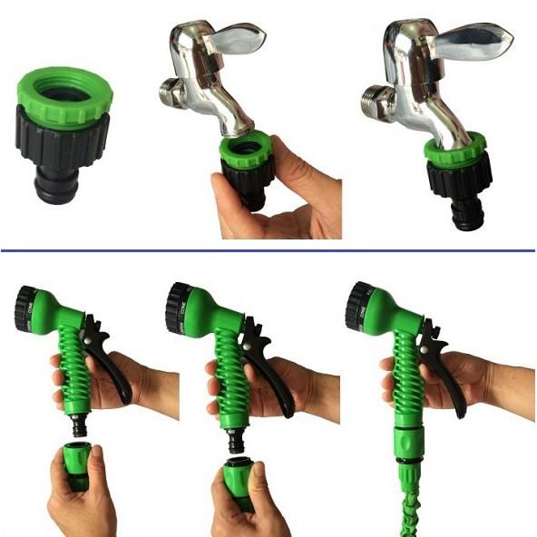 Bộ Vòi Xịt Rửa Tưới Cây Co Giãn 15M