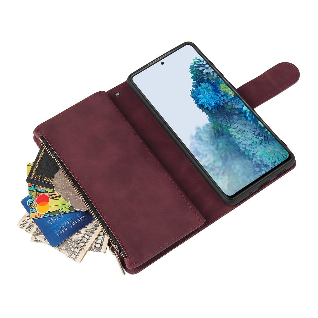 Ốp lưng điện thoại dạng ví da lật có ngăn đựng thẻ cho Samsung Galaxy S20 FE S20 Lite