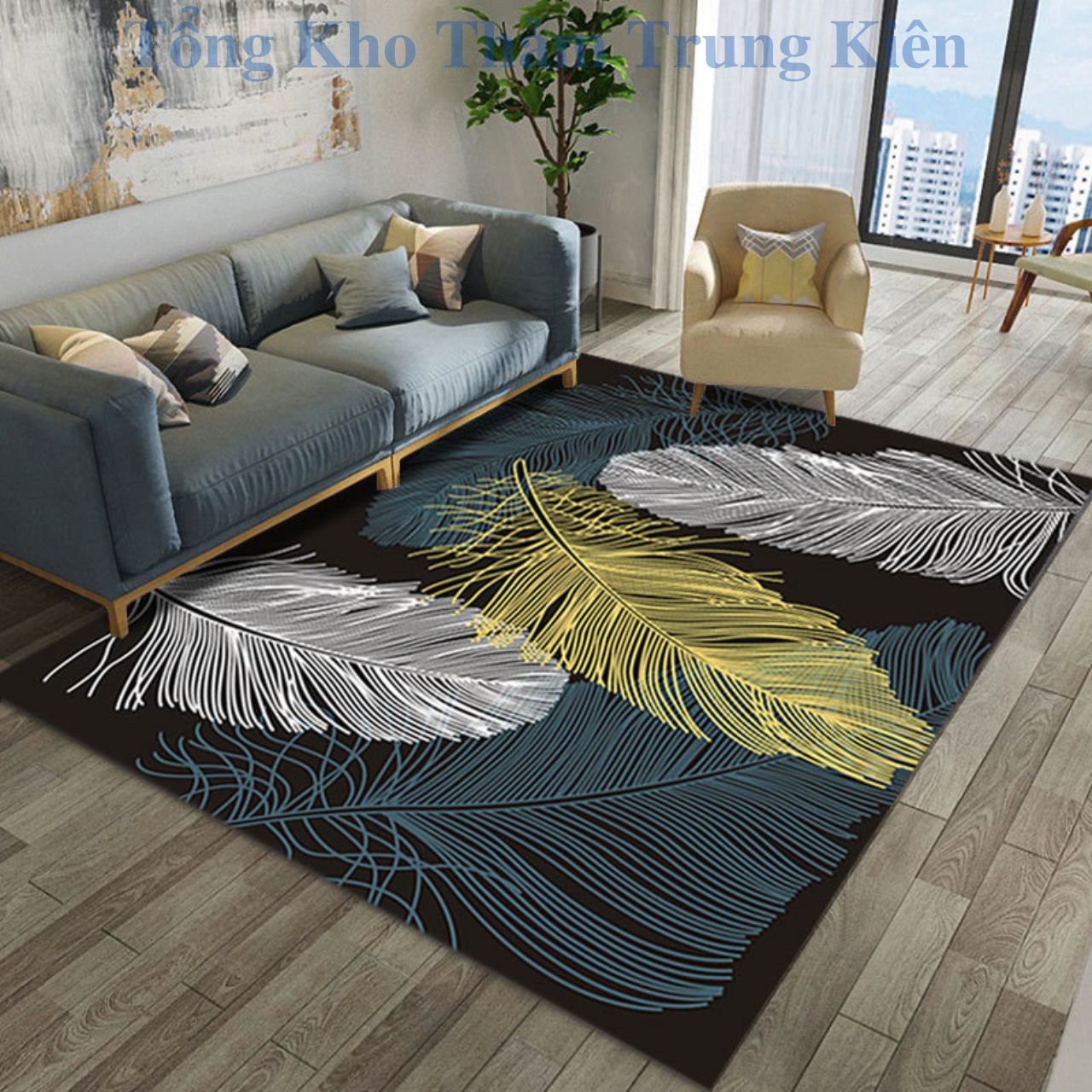 Thảm Trải Sàn Nhập Khẩu 100% (120x160cm &amp; 160x230cm) - Hàng Tổng Kho