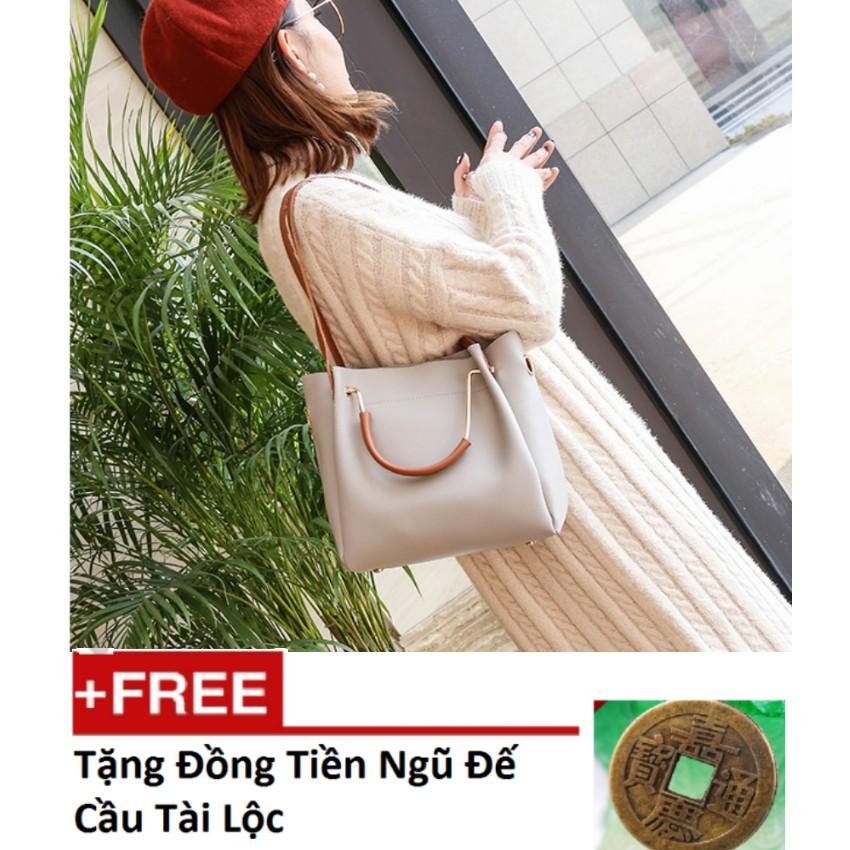Túi xách nữ thời trang cao cấp Thành Long TLG 8222TU tặng xu tiền ngũ đễ cầu tài lộc M 229