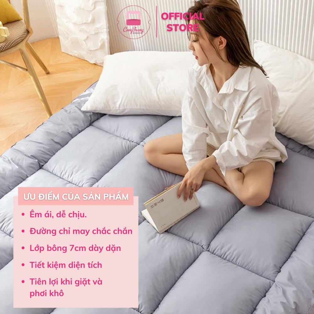 Nệm Topper Tấm Làm Mềm Đệm Cotton Phong Cách Hàn Quốc Chất Vải Mềm Mại - Đủ Kích Thước