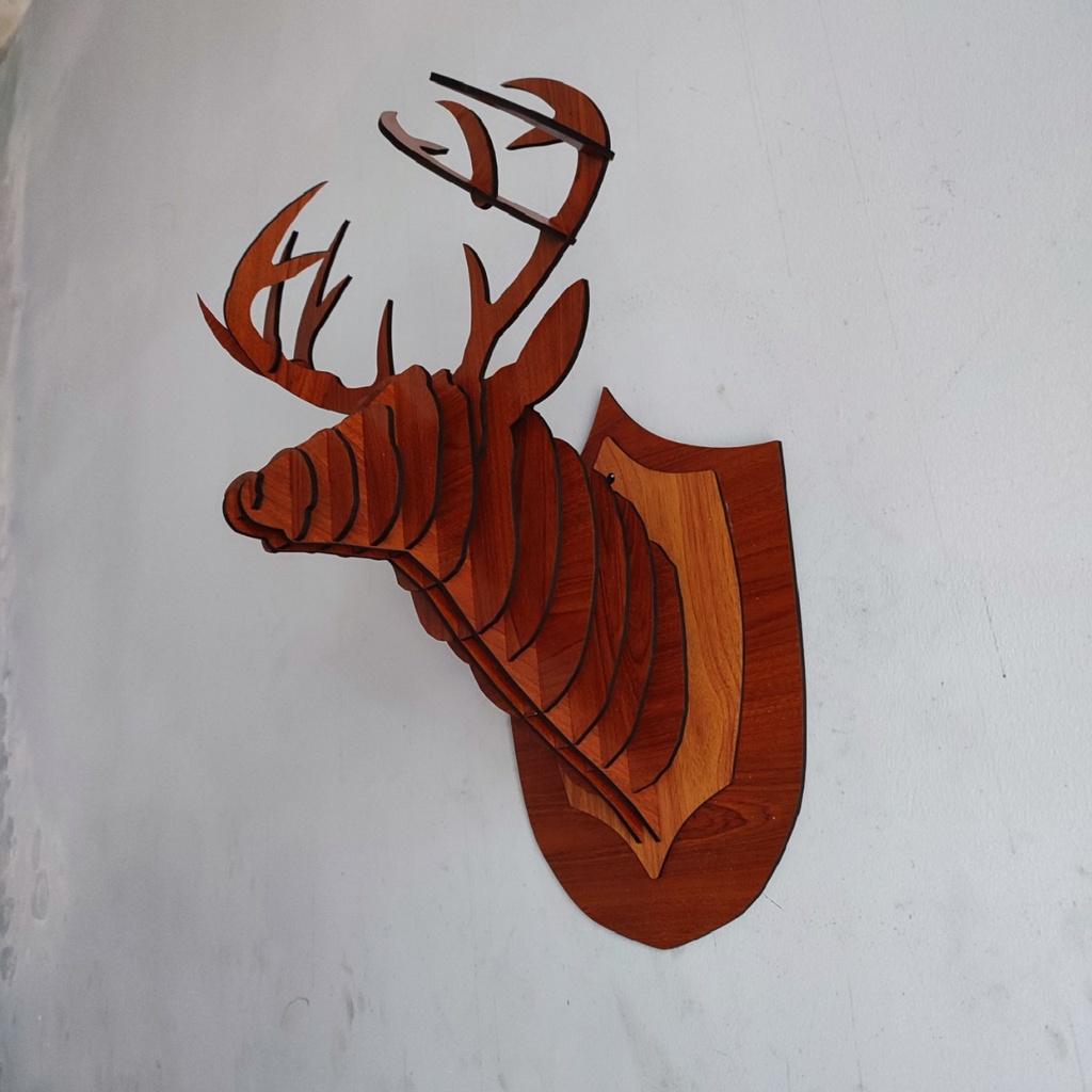 Đèn gỗ đầu hươu treo tường cực chất, thiết kế độc đáo, chất lượng cao. Nhận thiết kế theo yêu cầu