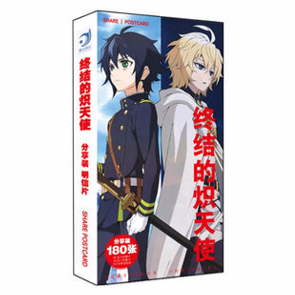 Hộp ảnh Postcard Thiên thần diệt thế - Seraph of the end 180 ảnh thiết kế độc đáo