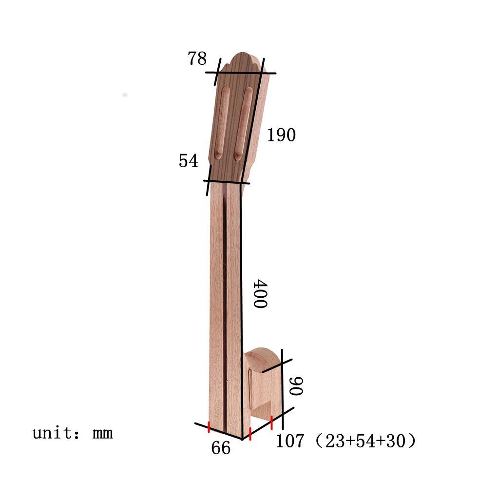 Finest Rosewood Classical Guitar Neck Headstock Unfinished Guitars Accessory