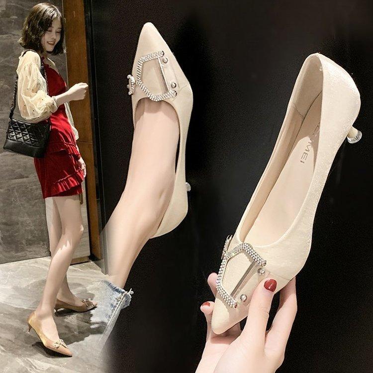 Giày Cao Gót Phong Cách Hàn Quốc Thanh Lịch Cho Nữ