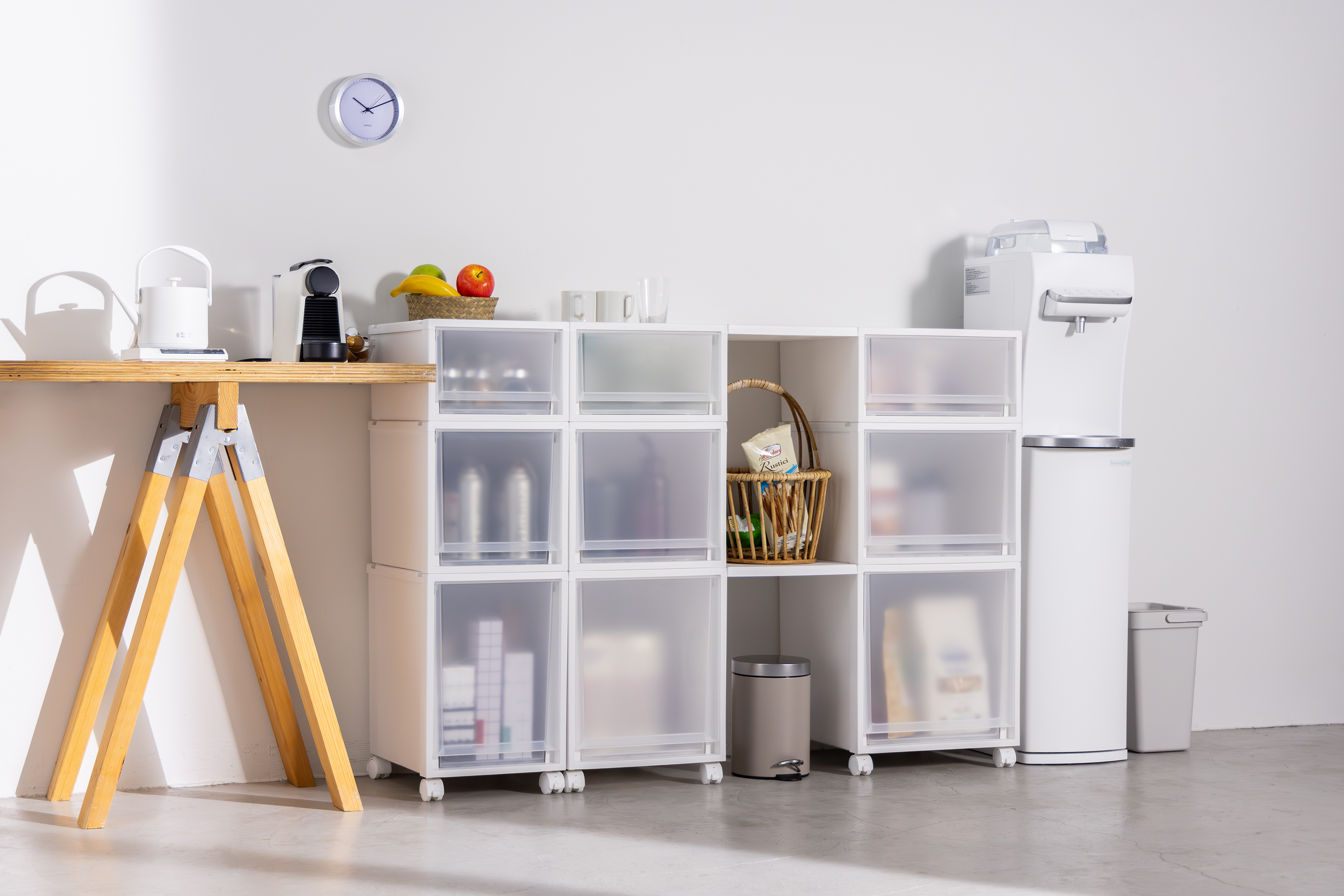 TENMA Hộp Nhựa Ngăn Kéo Cao Cấp Sang Trọng Nội Thất FC40 JAPAN QUALITY, Xếp Chồng, Bánh Xe Bán Rời