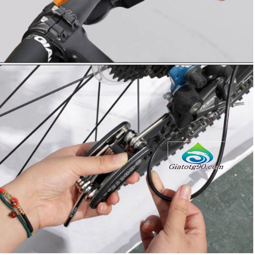 ️️ Bộ dụng cụ sửa chữa xe đạp đa năng gọn nhẹ du lịch 6346 1
