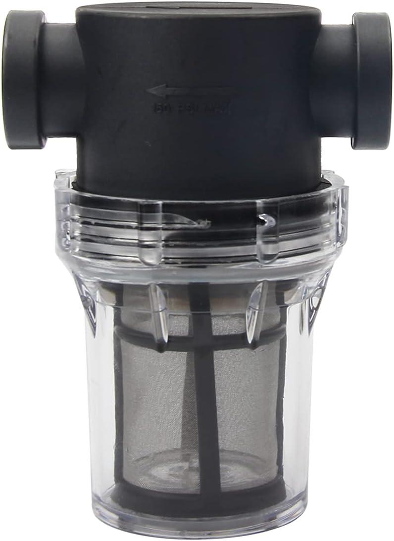 Bộ Lọc Máy Bơm Nước Đường Ống 1/2" Với Bộ Lọc Bằng Thép Không Gỉ 100 Lưới, Bộ Lọc Lưới Nội Tuyến Cho Tưới Vườn