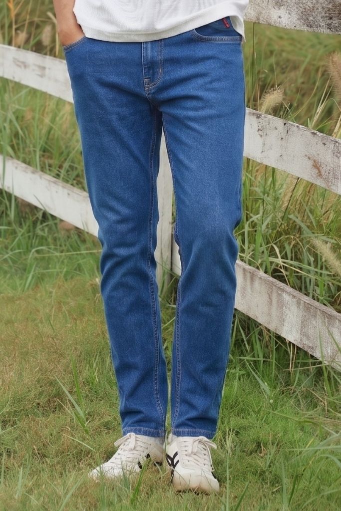 Quần Jean Nam Ninomaxx Form Tapered Xanh Dương RAWCORE DENIM Chất Vải Cứng Dày Độ Bền Cao Co Dãn Nhẹ 2509014