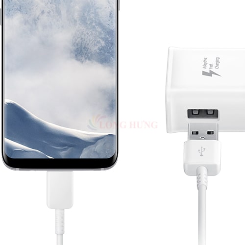 Combo cốc sạc Samsung Travel Adapter PD15W 1USB + Cáp USB Type-C 1.5m EP-TA20EWECGWW - Hàng chính hãng