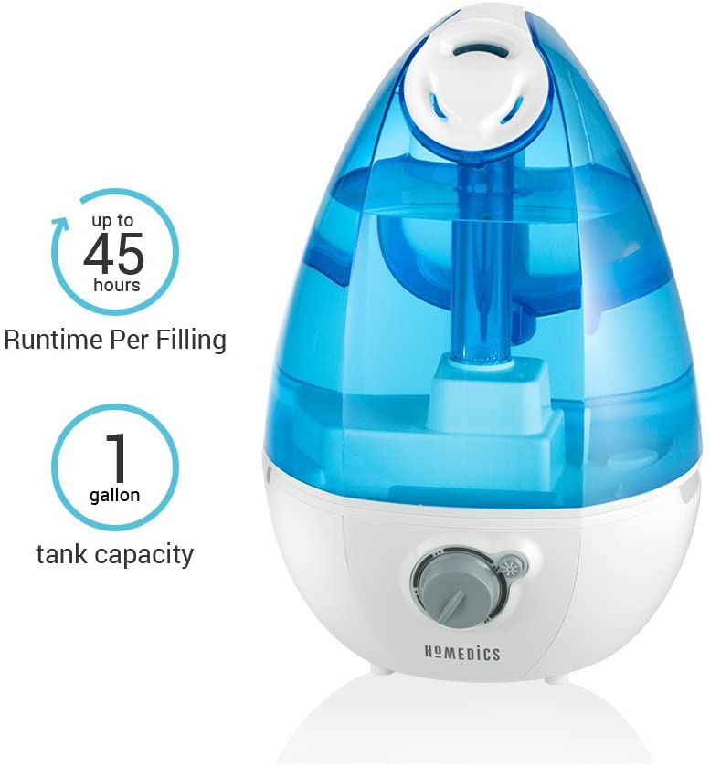 Máy tạo độ ẩm công nghệ siêu âm, khử khuẩn UV UHE-CM25D, thương hiệu Homedics-hàng nhập khẩu