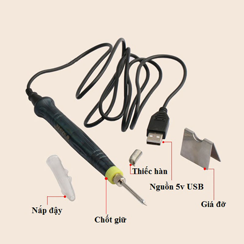 Mỏ hàn nhiệt mini USB 5V