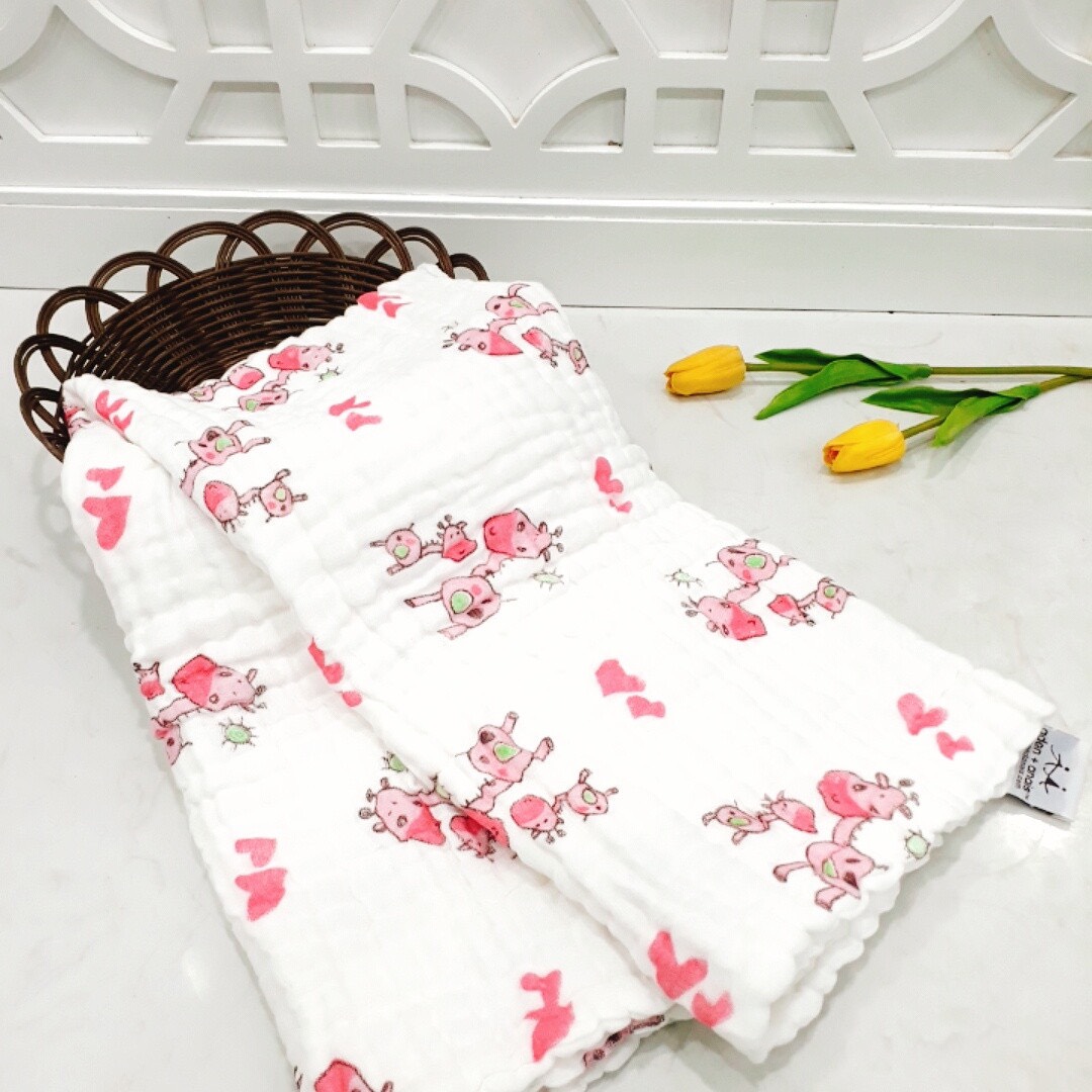 KHĂN TẮM XÔ 6 LỚP NHĂN