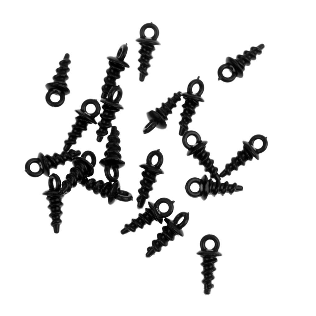 20 Pieces Pop Up Peg Bait Screw Chod Stiff Hinge Carp Fishing Boilies Screw Rig Baits Terminal Tackle 5 Color