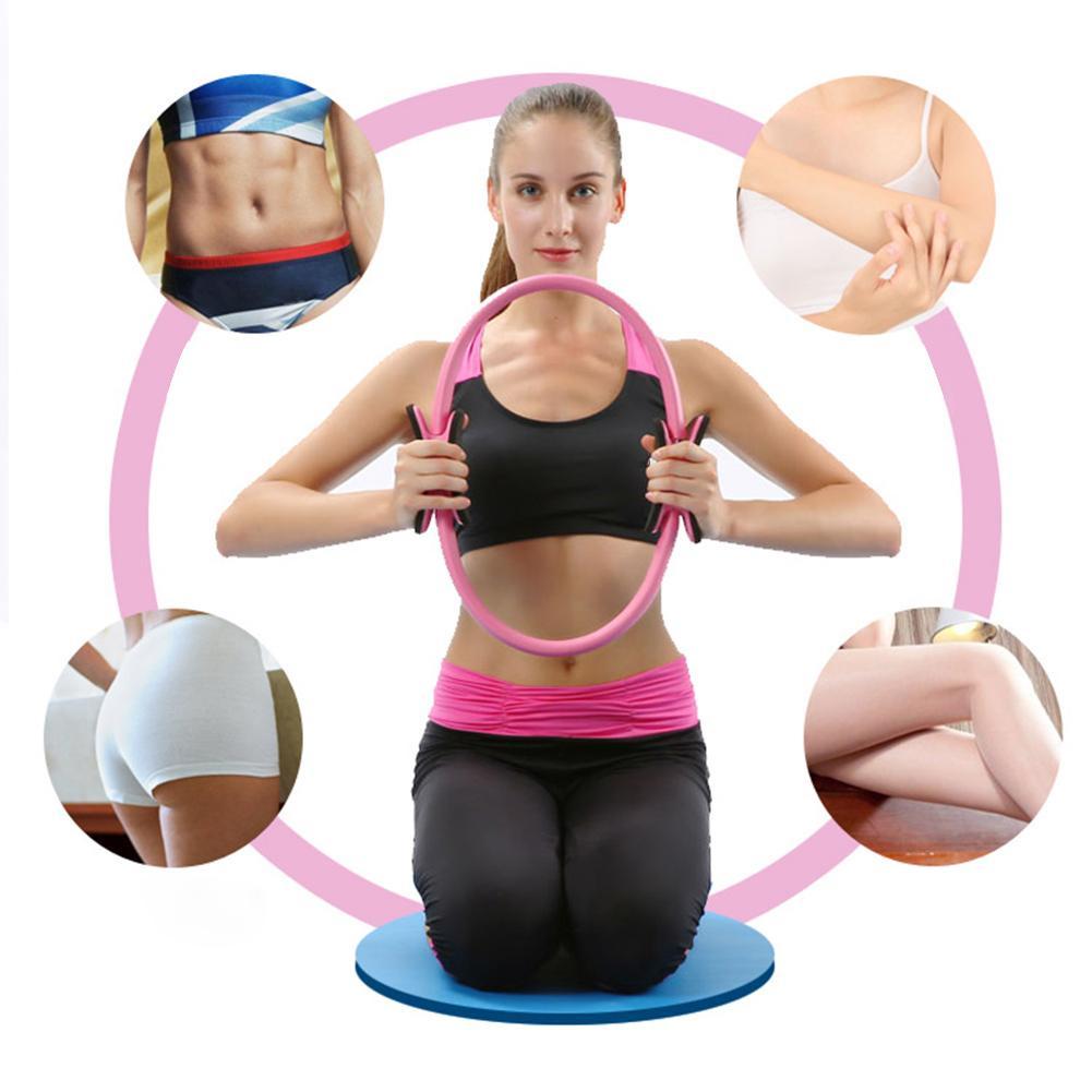 Yoga Circle Pilates Ring Lightweight Portable Non-slip Men Women Gym Fitness Workout Sports Keep Fit Equipment