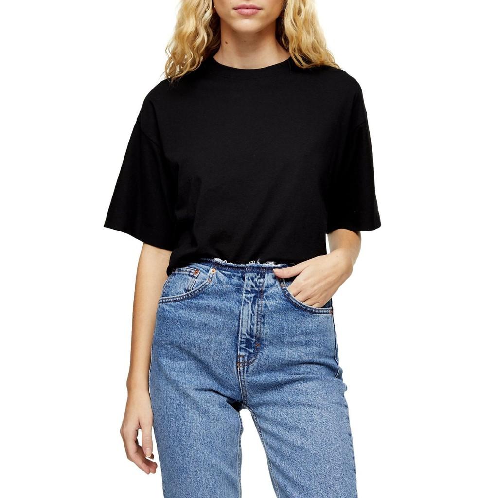 Áo thun oversize unisex tay lỡ  basic