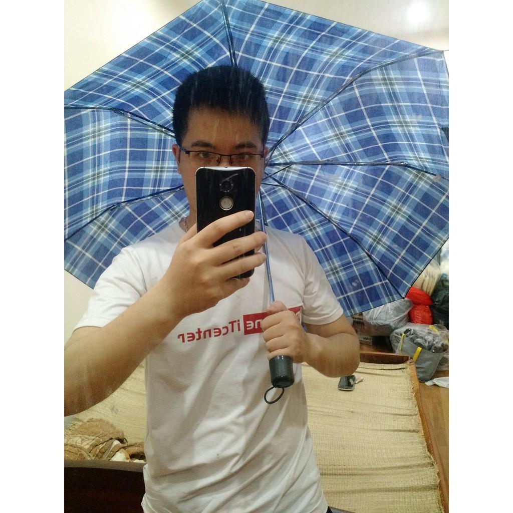 BỘ QUẦN ÁO MƯA PHẢN QUANG CAO CẤP VÀ Ô CHE MƯA XANH ĐEN